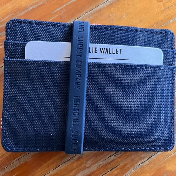 Herschel Men's Charlie Rfid Card Case Wallet, Navy, One Size US - Picture 3 of 10